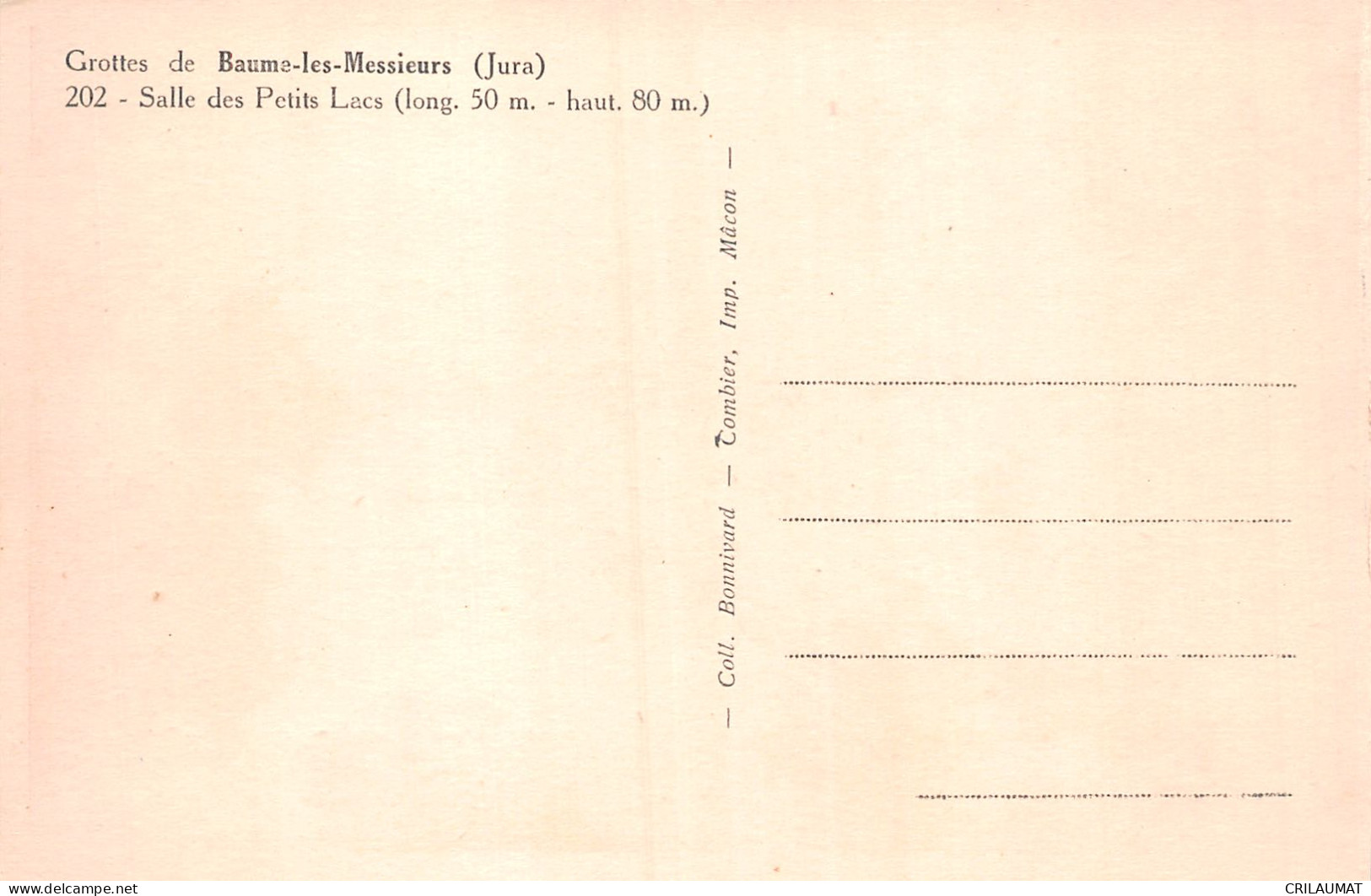 39-BAUME LES MESSIEURS-N°LP5118-F/0035 - Baume-les-Messieurs