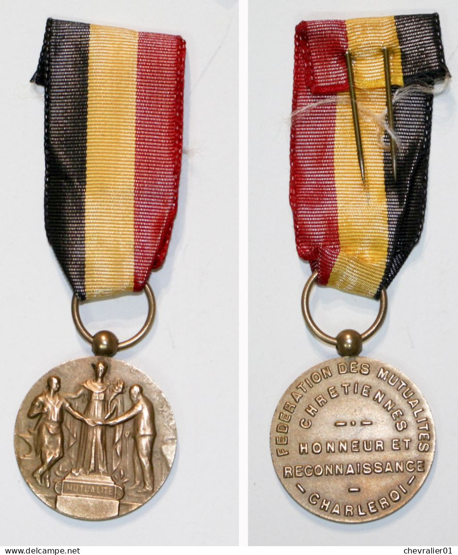 Médaille De Société_BE_Fédération Des Mutualités Chrétiennes De Charleroi_honneur Et Reconnaissance_[D] - Unternehmen