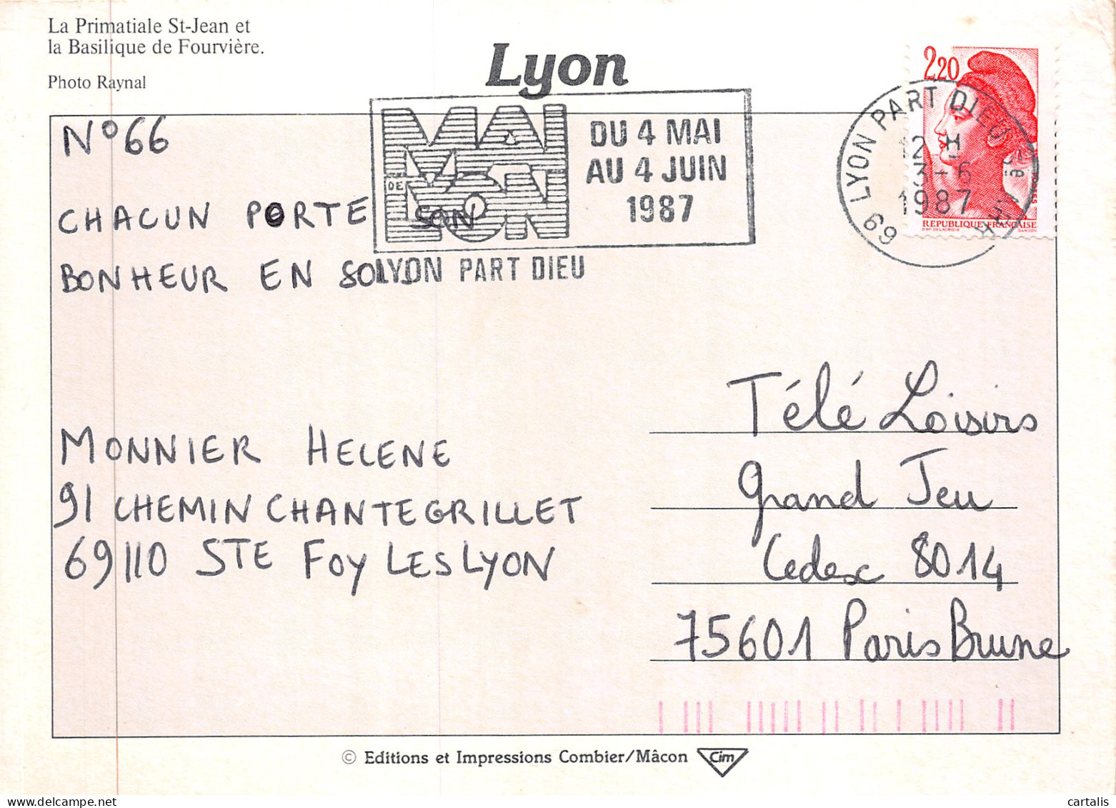 69-LYON-N°C4106-B/0029 - Lyon 1
