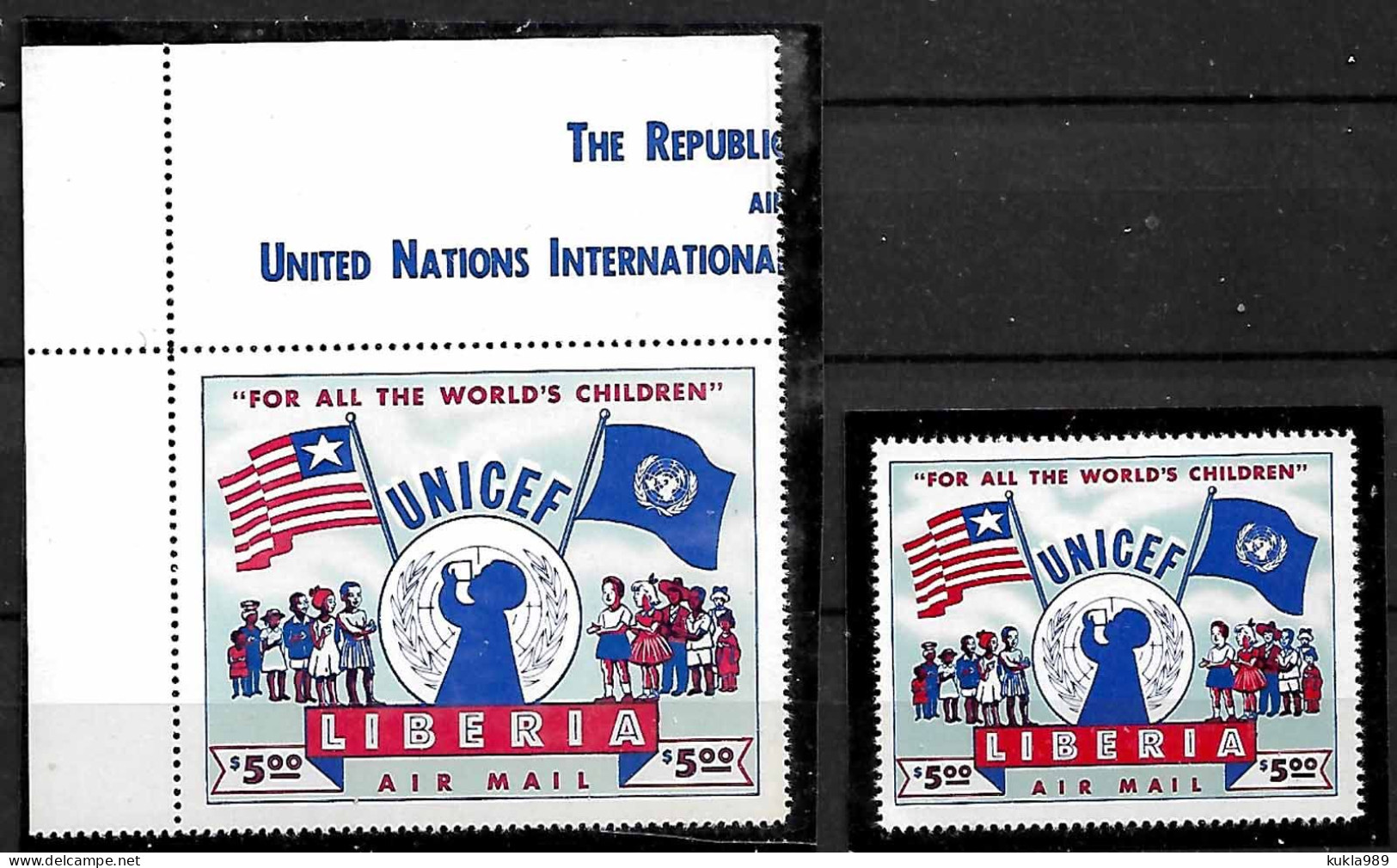 LIBERIA STAMPS 1954 , UNICEF, MNH - Liberia