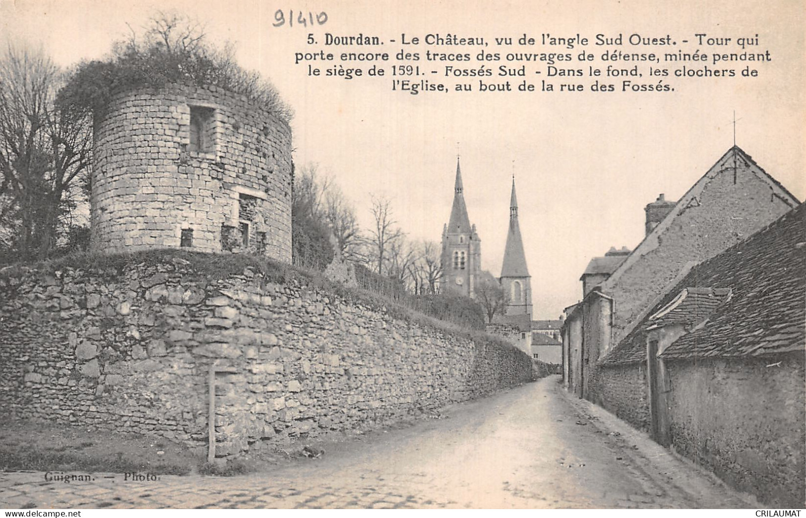 91-DOURDAN LE CHATEAU-N°LP5118-H/0159 - Dourdan