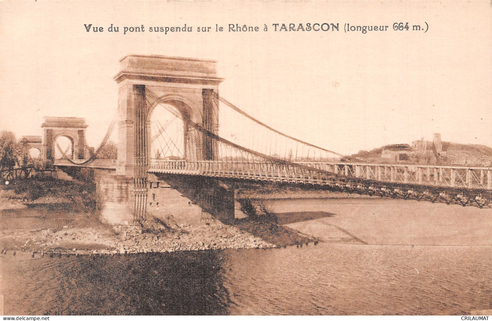 13-TARASCON PONT SUSPENDU-N°LP5118-G/0361 - Tarascon