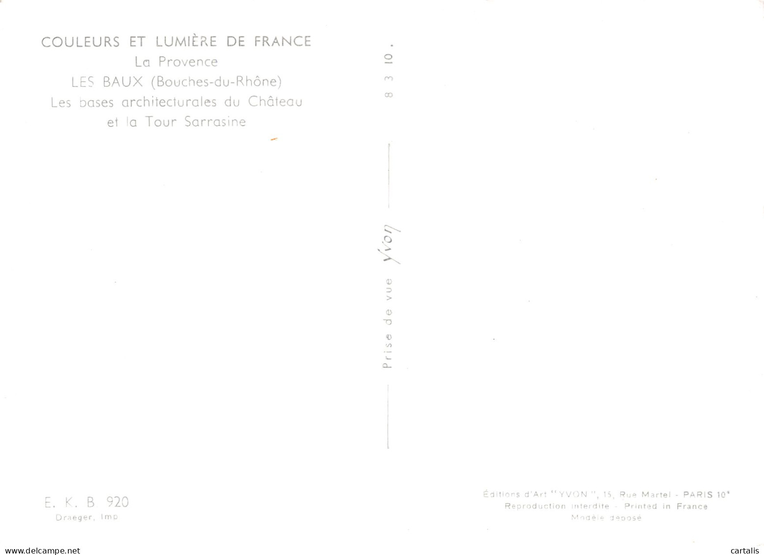 13-LES BAUX DE PROVENCE-N°C4107-B/0267 - Les-Baux-de-Provence