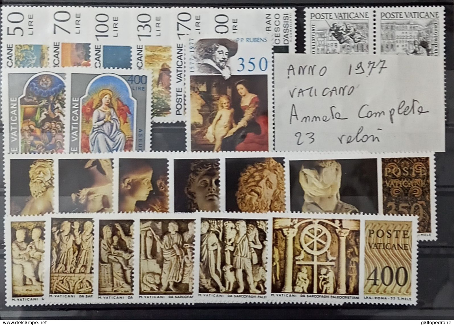 1977 Vaticano, Annata Completa- 23 Valori NUOVI MNH ** - Nuevos