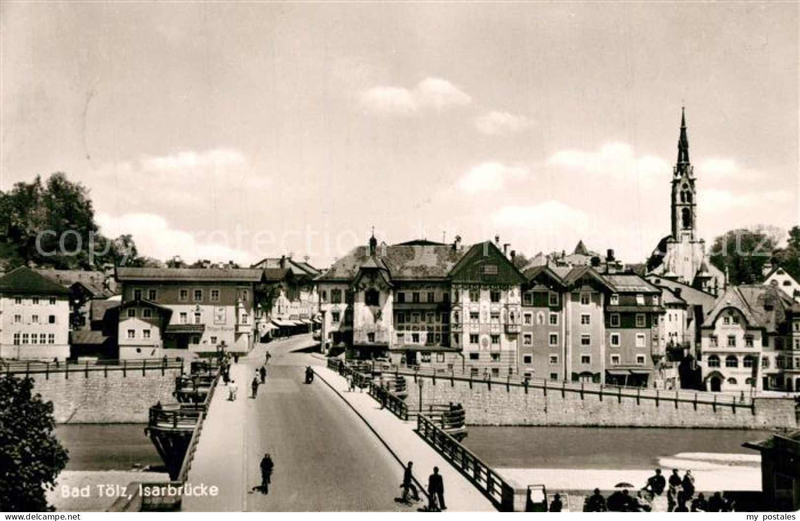 73369718 Bad Toelz Isarbruecke Kirche Bad Toelz - Bad Toelz