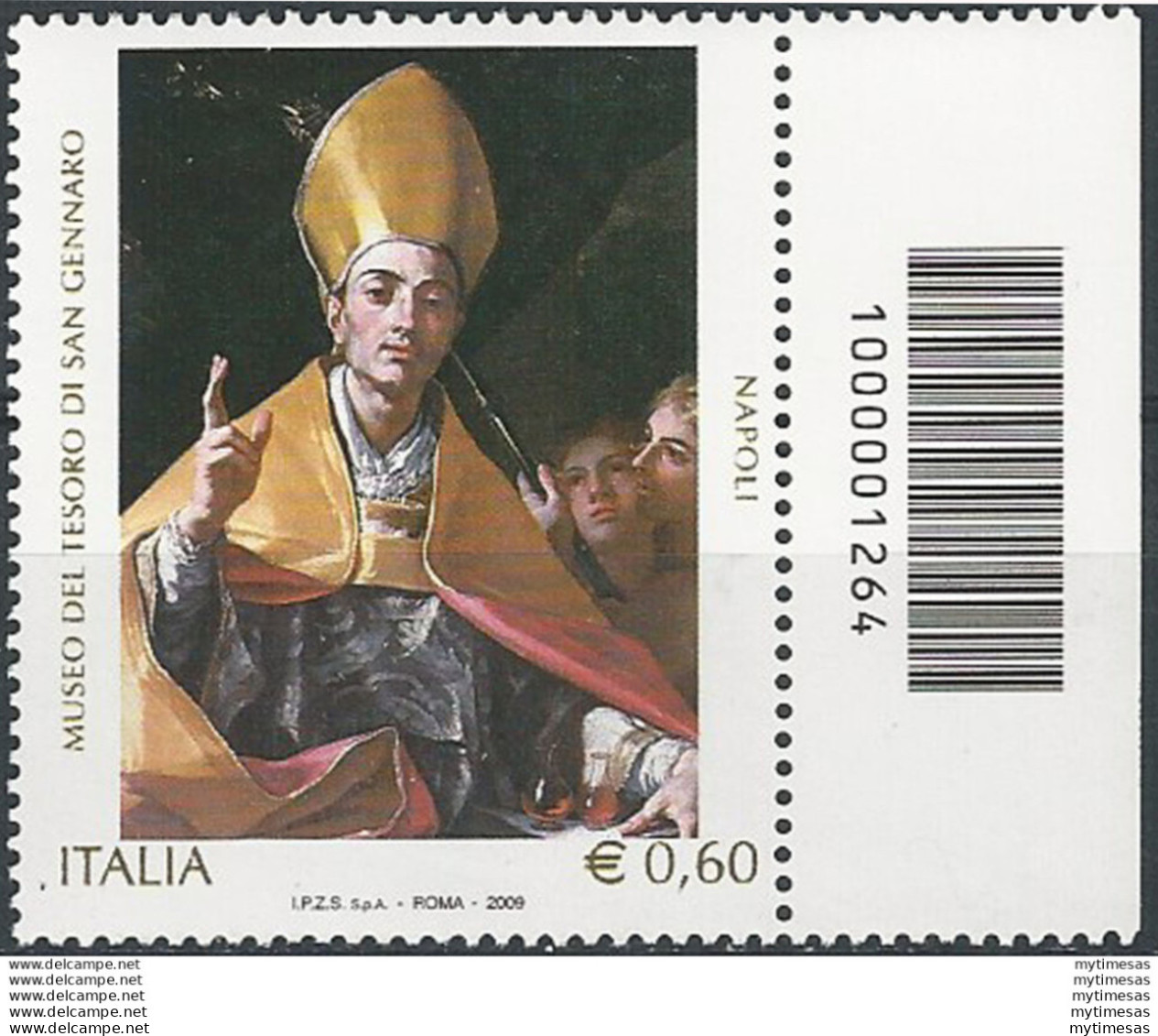 2009 Italia Museo S. Gennaro Codice A Barre MNH Unif. 3168cb - Altri & Non Classificati