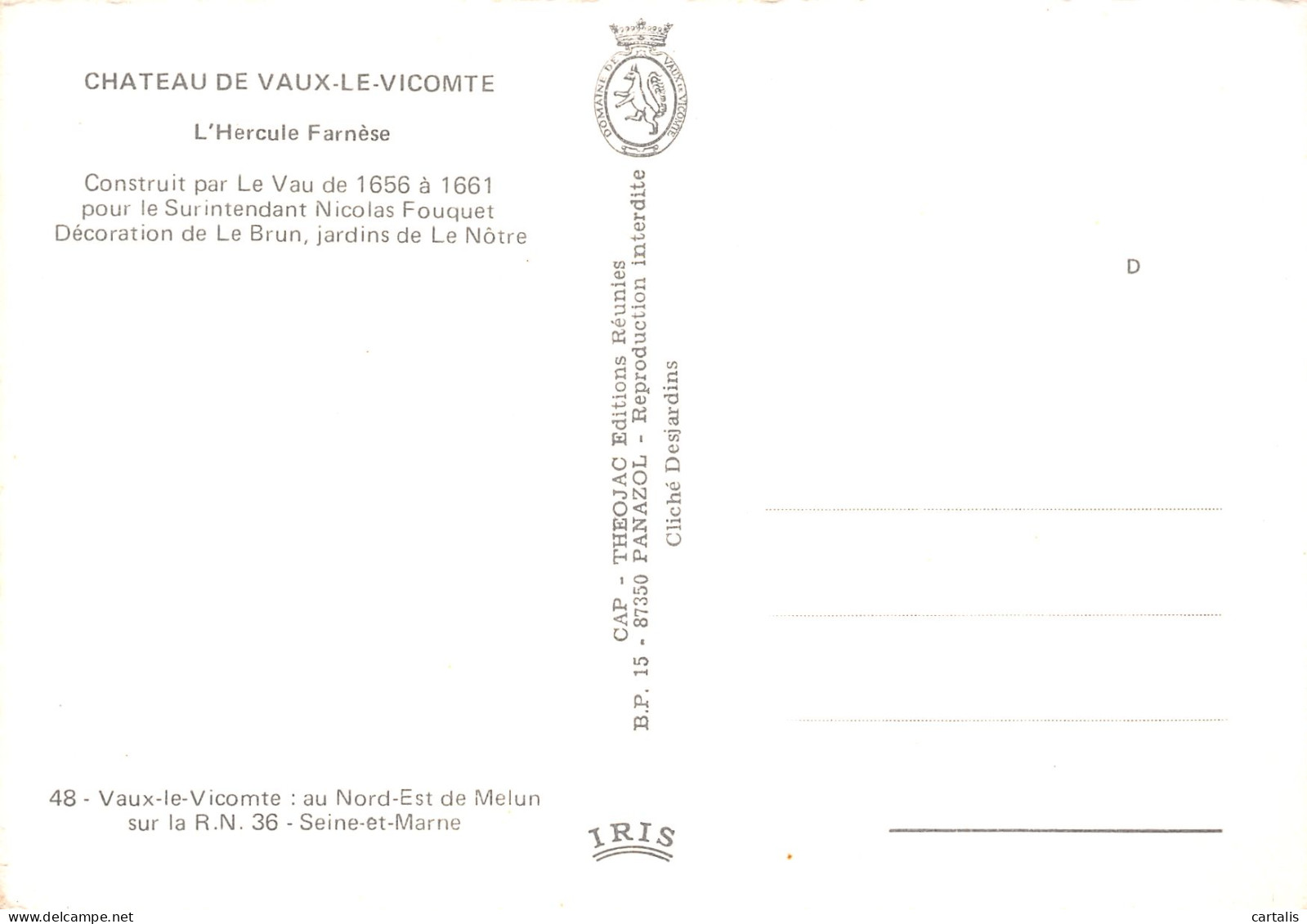 77-VAUX LE VICOMTE-N°C4107-D/0117 - Vaux Le Vicomte