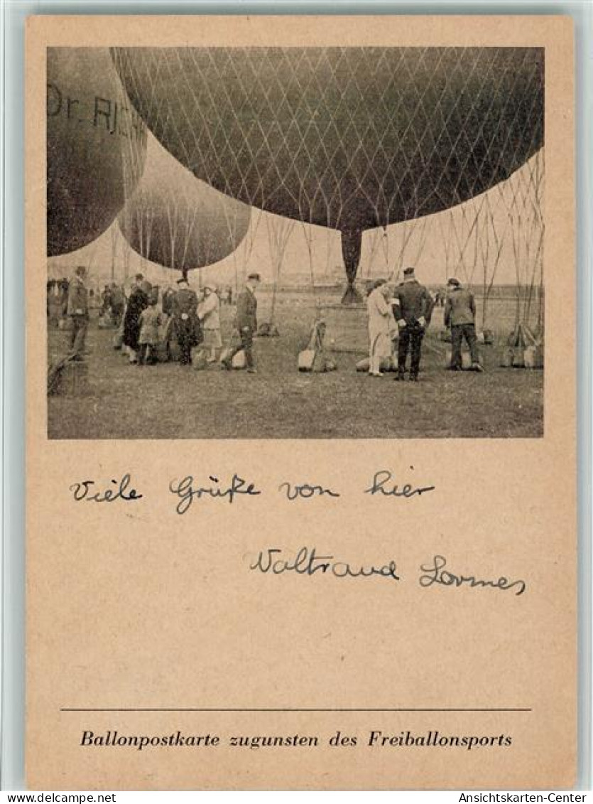 13412007 - Ballonpost Freiiballon Saarbruecken 1956 - Globos