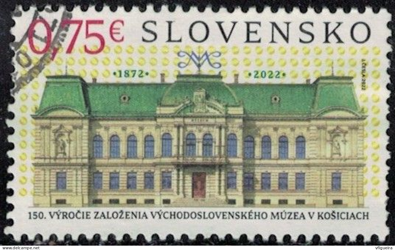 Slovaquie 2022 Oblitéré Used 150 Ans De La Fondation Du Musée Slave Oriental à Kosice Y&T SK 863 SU - Used Stamps