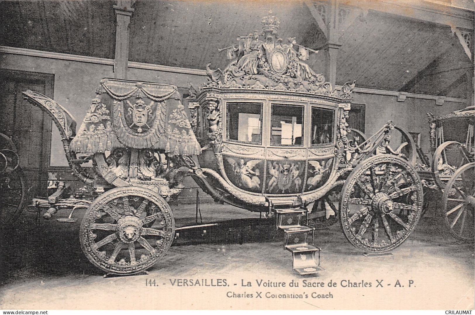 78-VERSAILLES VOITURE DU SACRE DE CHARLES X-N°LP5120-C/0007 - Versailles (Kasteel)