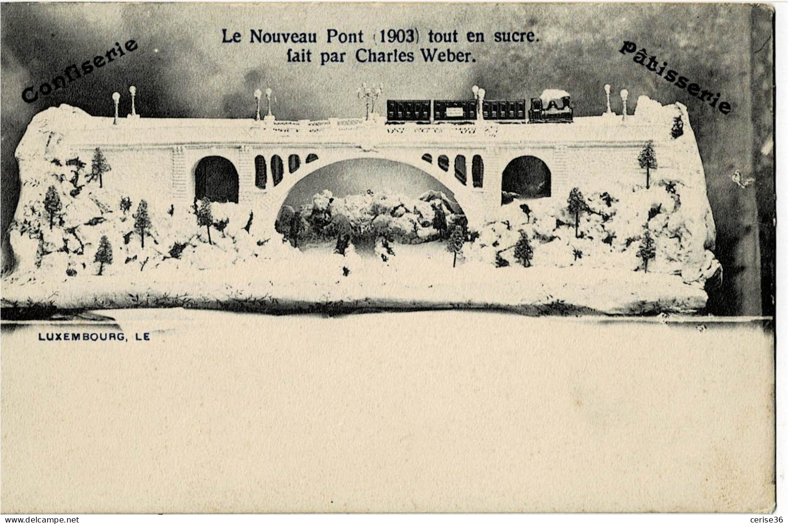 Le Nouveau Pont (1903) Tout En Sucre Fait Par Charles Weber - Autres & Non Classés