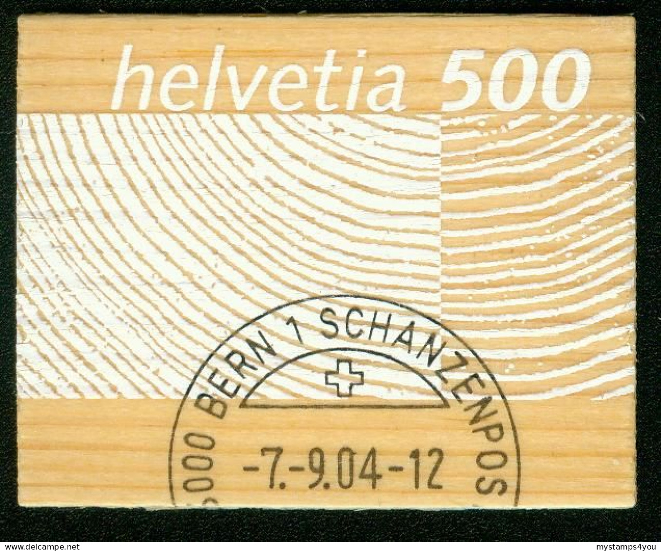 Bm Switzerland 2004 MiNr 1889 (on Original Foil) Used | Sustainable Wood Production. (from Wood Veneer) #5-02-02 - Used Stamps