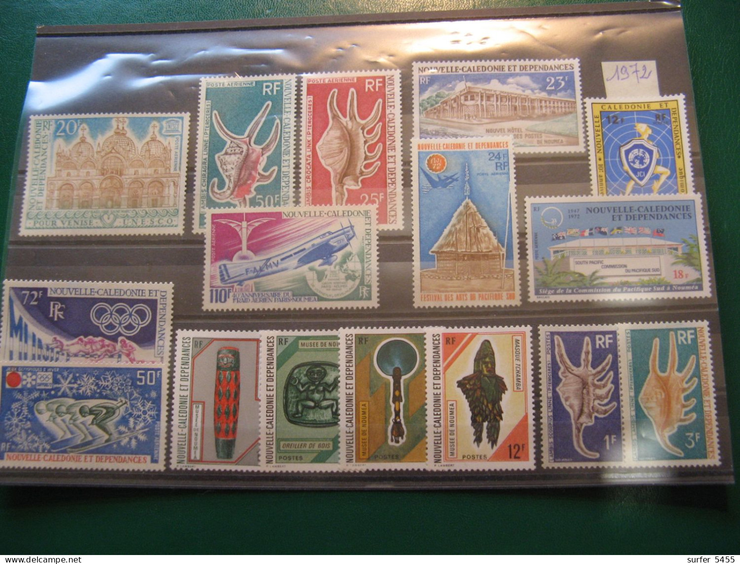 NOUVELLE CALEDONIE ANNEE COMPLETE 1972 NEUVE** LUXE - MNH - COTE 95,80 EUROS - Nuevos