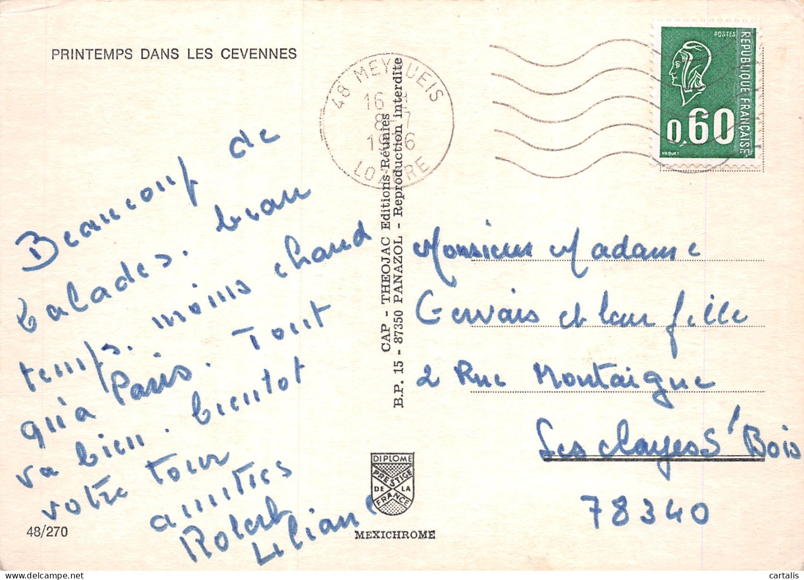 48-LES CEVENNES-N°C4109-B/0303 - Sonstige & Ohne Zuordnung