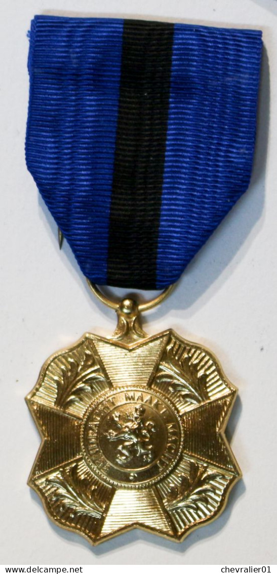 Médaille-BE-021A-V2_Medaille D’or De L’Ordre De Leopold II_1908-1951_NL_D - Belgio