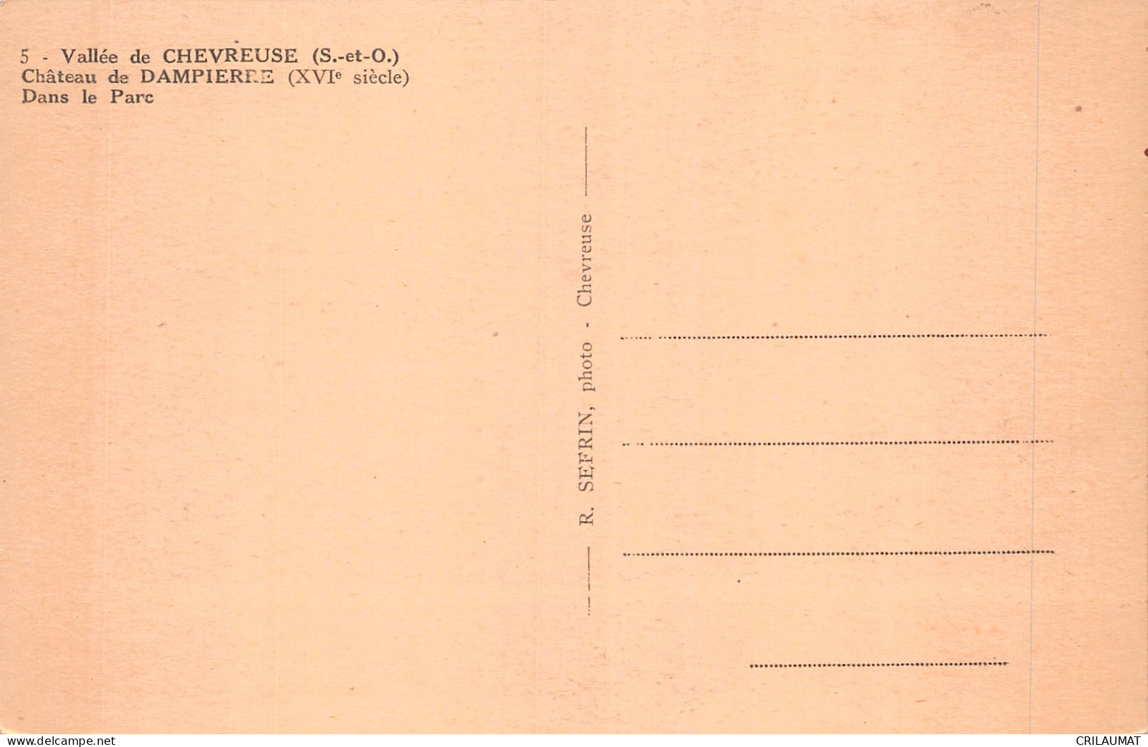 78-DAMPIERRE-N°LP5120-D/0255 - Dampierre En Yvelines