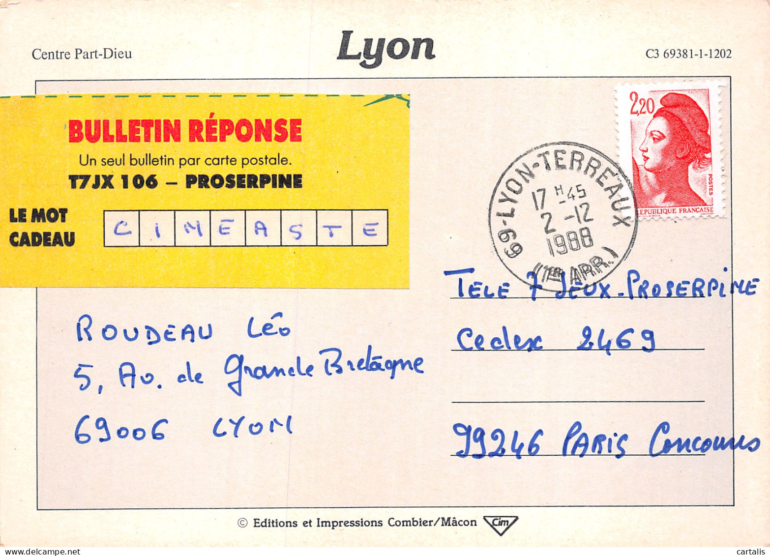 69-LYON-N°C4109-D/0147 - Lyon 1