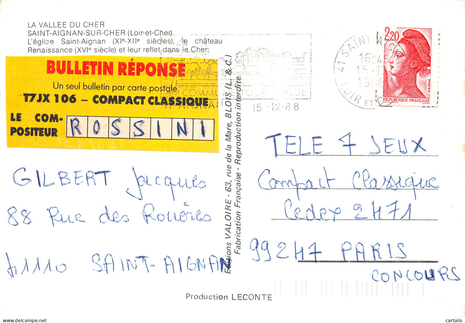 41-SAINT AIGNAN SUR CHER-N°C4110-C/0091 - Saint Aignan