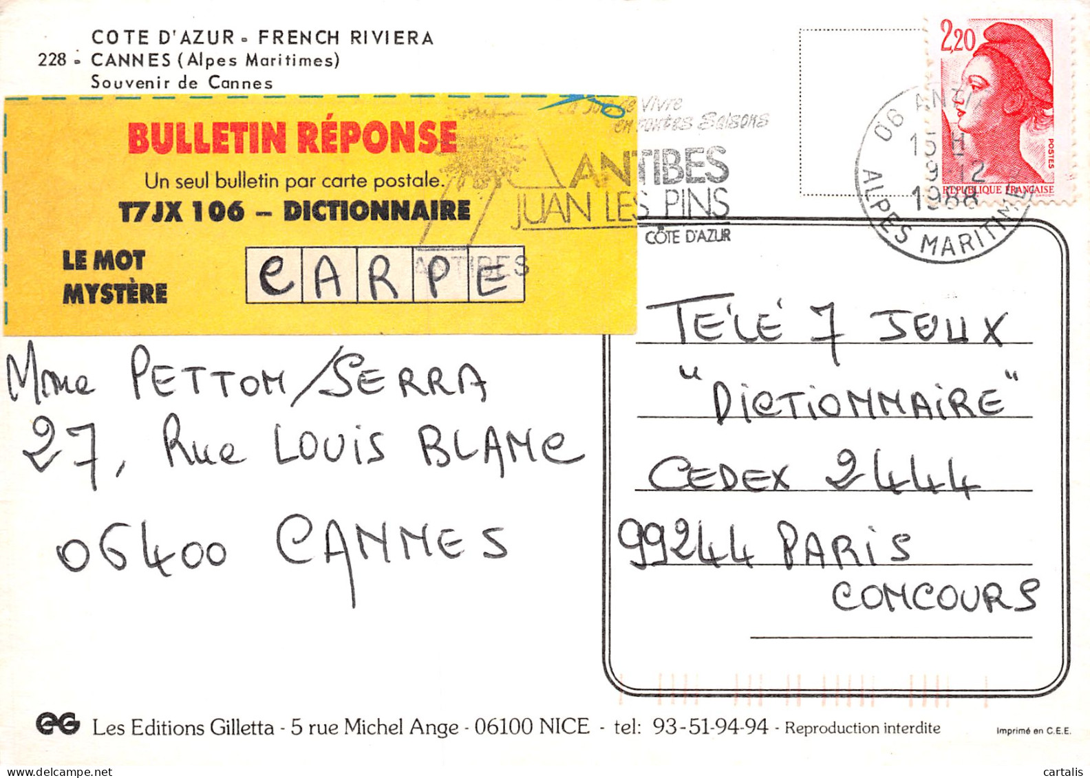 06-CANNES -N°C4110-B/0087 - Cannes