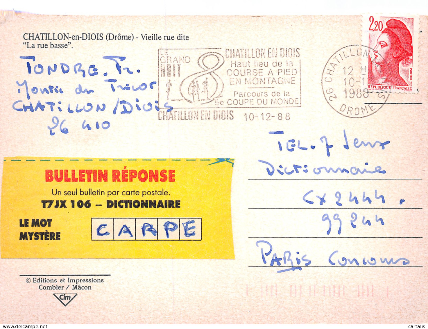 26-CHATILLON EN DIOIS-N°C4110-A/0301 - Châtillon-en-Diois