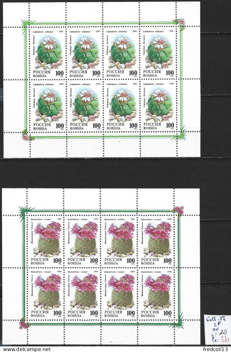 RUSSIE 6053-54 En Feuille ** Côte 10 € - Unused Stamps