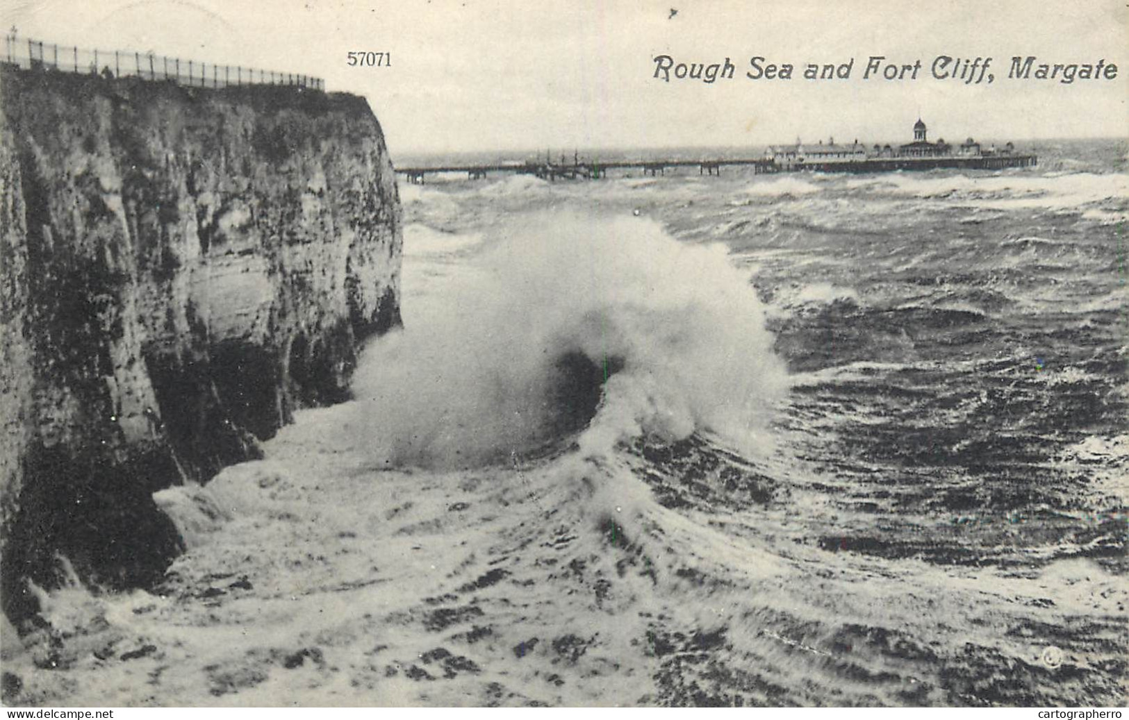 United Kingdom England Margate Rough Sea Fort Cliff - Margate