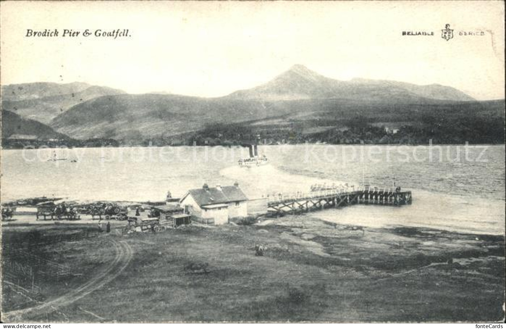 11732837 Brodick Pier And Goatfell Mountain Brodick - Sonstige & Ohne Zuordnung