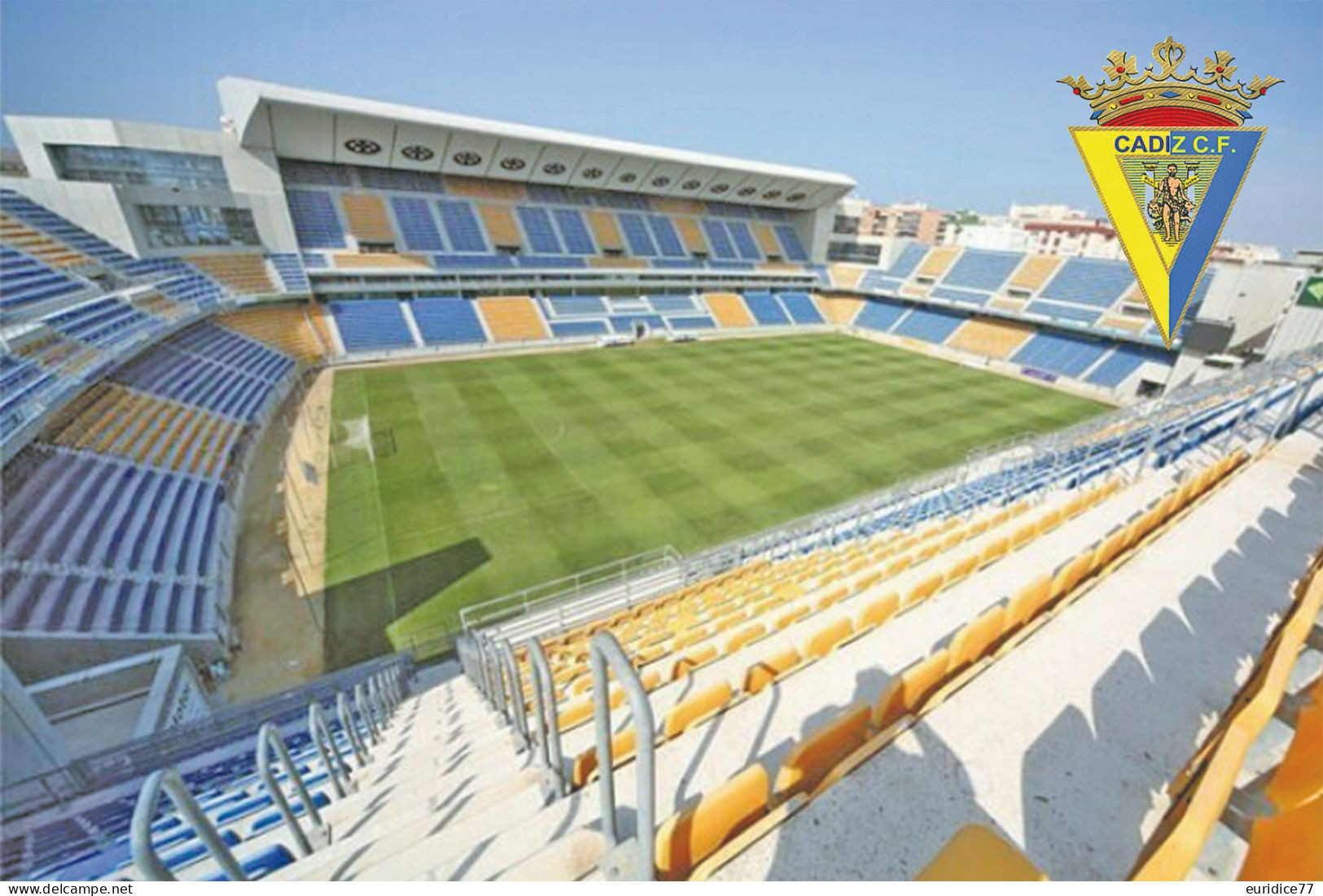 Stadium Nuevo Mirandilla (Cadiz CF) Postcard - Size: 15x10 Cm. Aprox. - Fussball