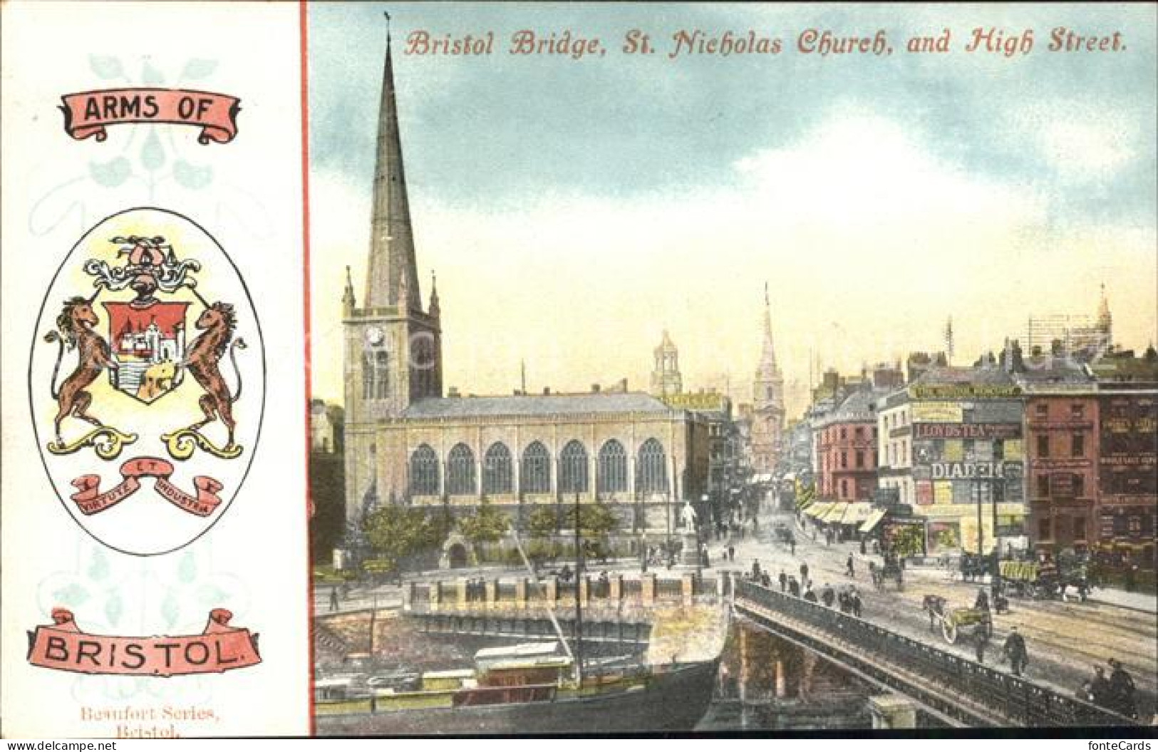 11732791 Bristol UK St Nicholas Church And High Street Wappen  - Bristol