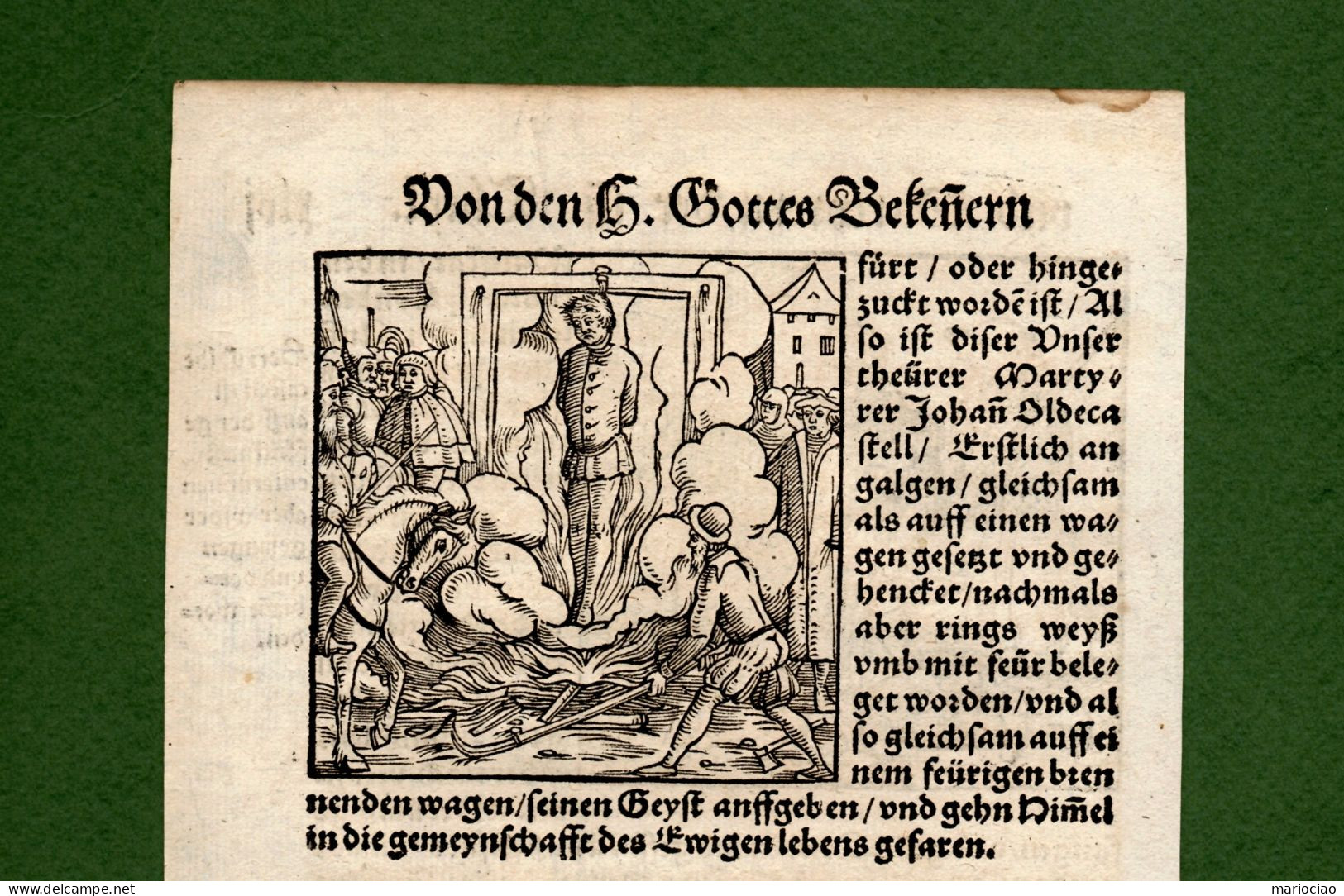 ST-DE Martin Luthers Protestantische Reformation Tod Hinrichtungen Holzschnitt 1557 Ludwig Rabus #K - Prints & Engravings