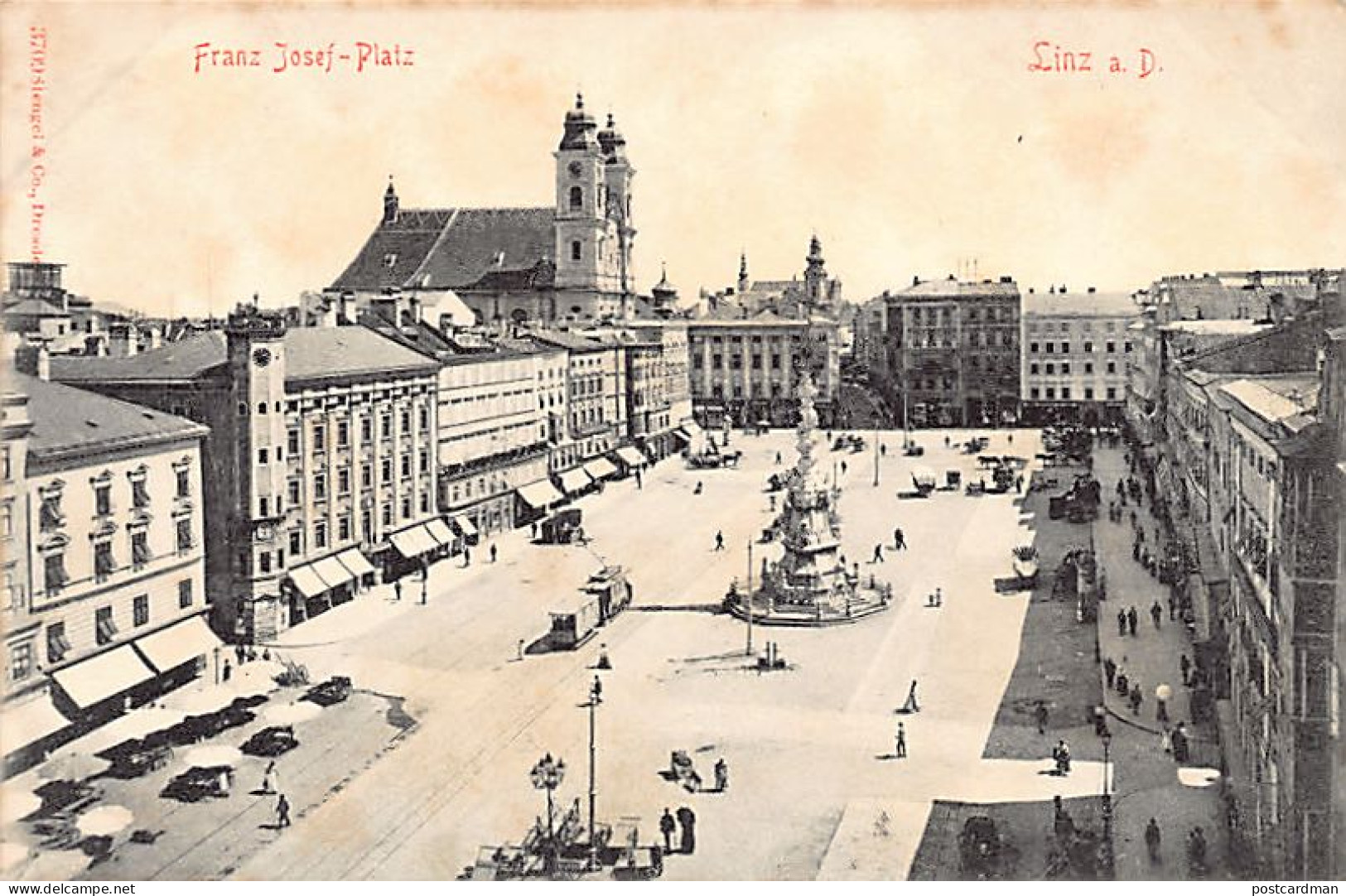 LINZ (OÖ) Franz Josef Platz - Verlag Stengel & Co.  - Linz