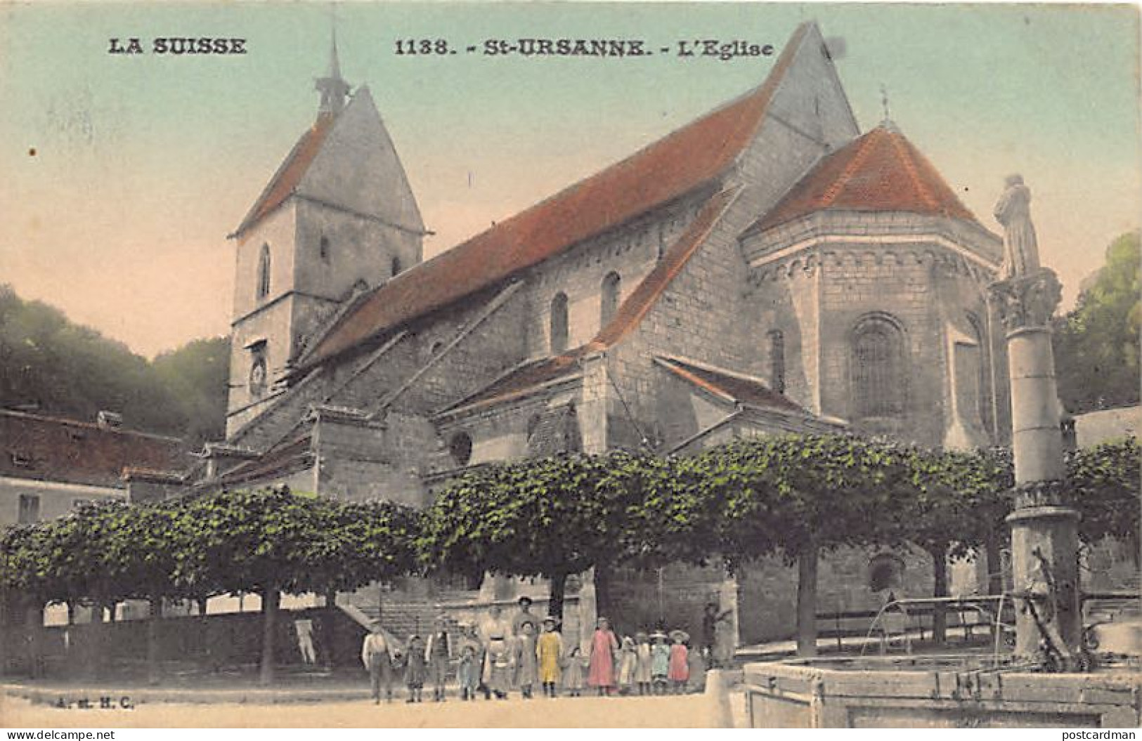 SAINT-URSANNE (JU) L'église - Ed. A. & H. C. 1138 - Saint-Ursanne