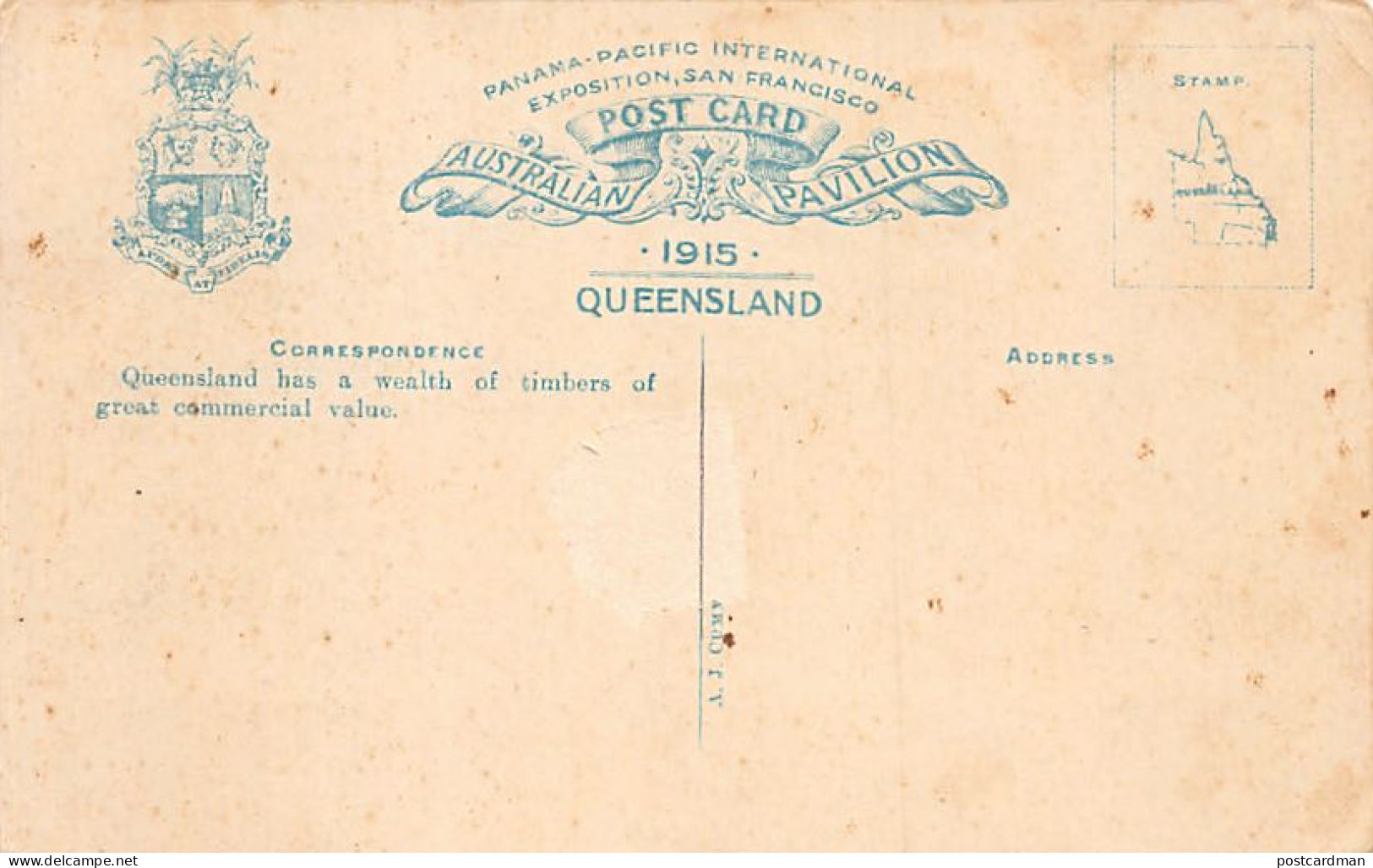 Australia - Queensland - On Blackall Range, N.C. Line - Publ. For The Panama-Pacific International Exposition In San Fra - Other & Unclassified