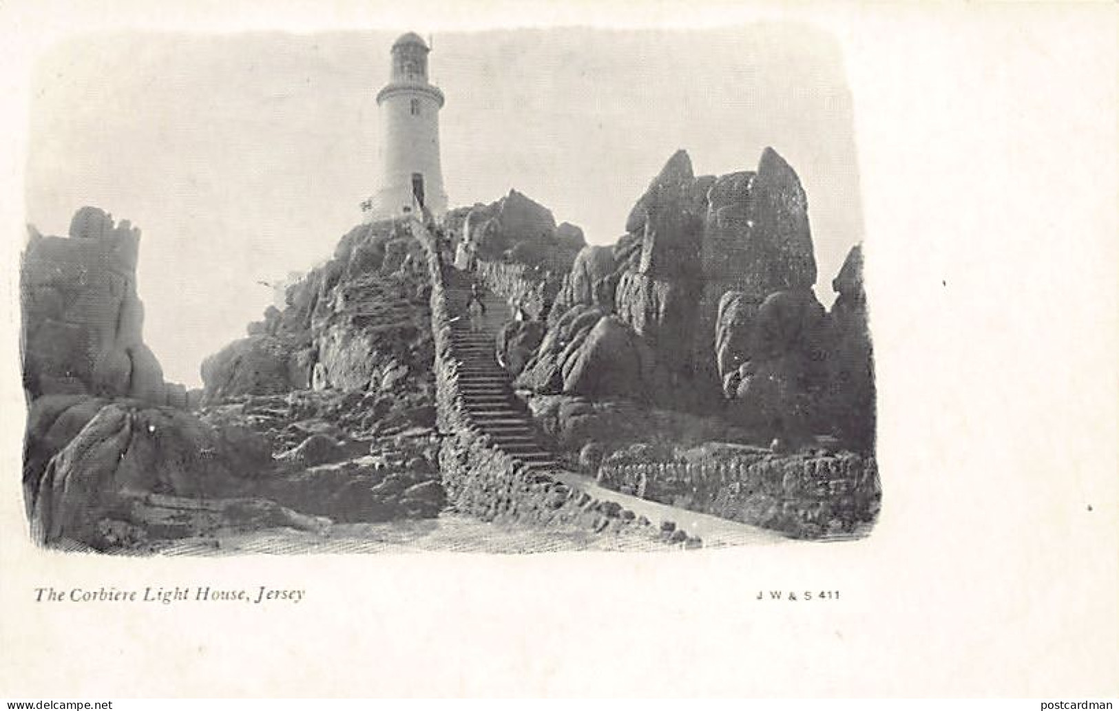 JERSEY The Corbière LIghthouse - Publisher J W & S 411 - Other & Unclassified
