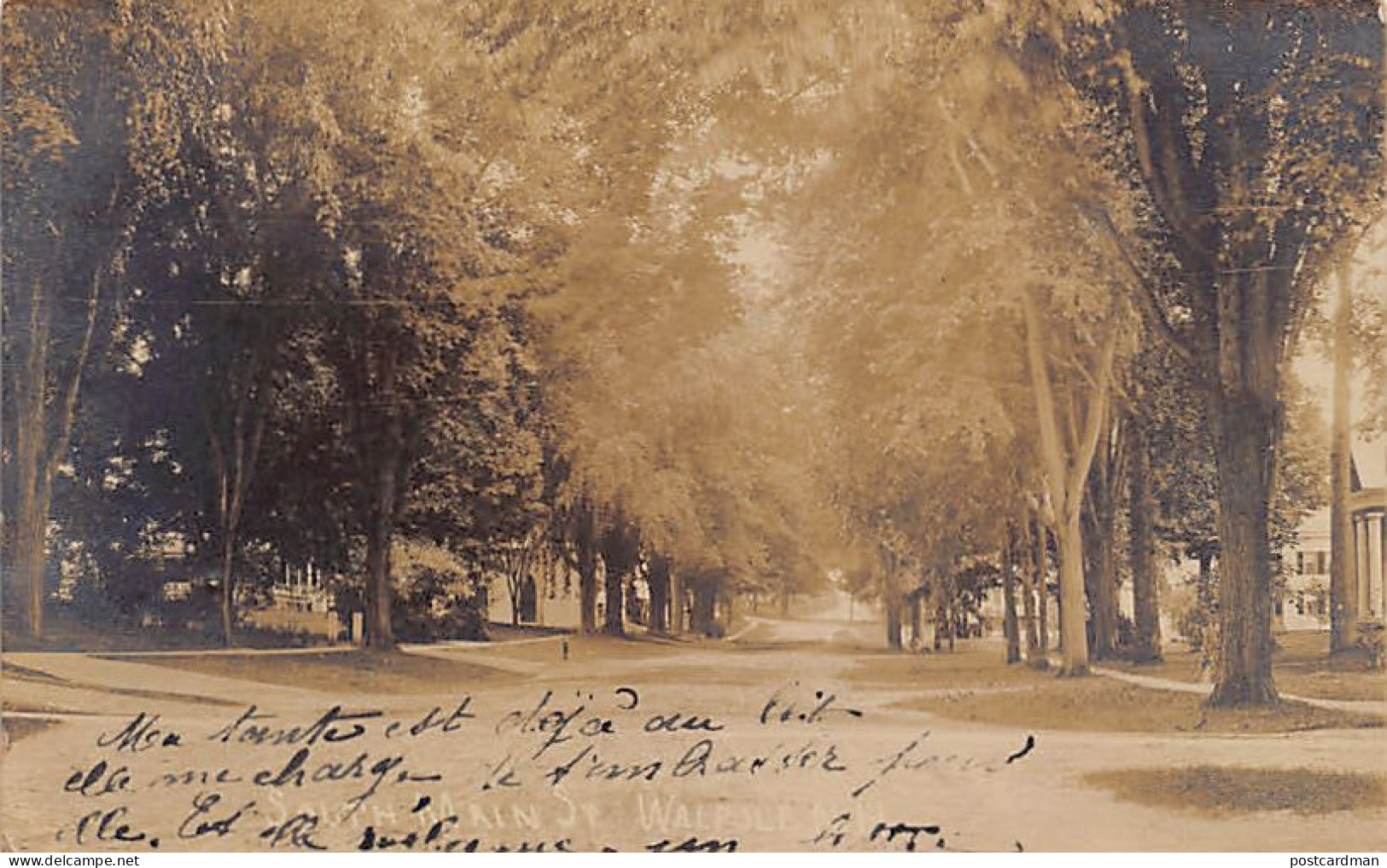 WALPOLE (NH) South Main Street - Year 1908 - REAL PHOTO - Andere & Zonder Classificatie