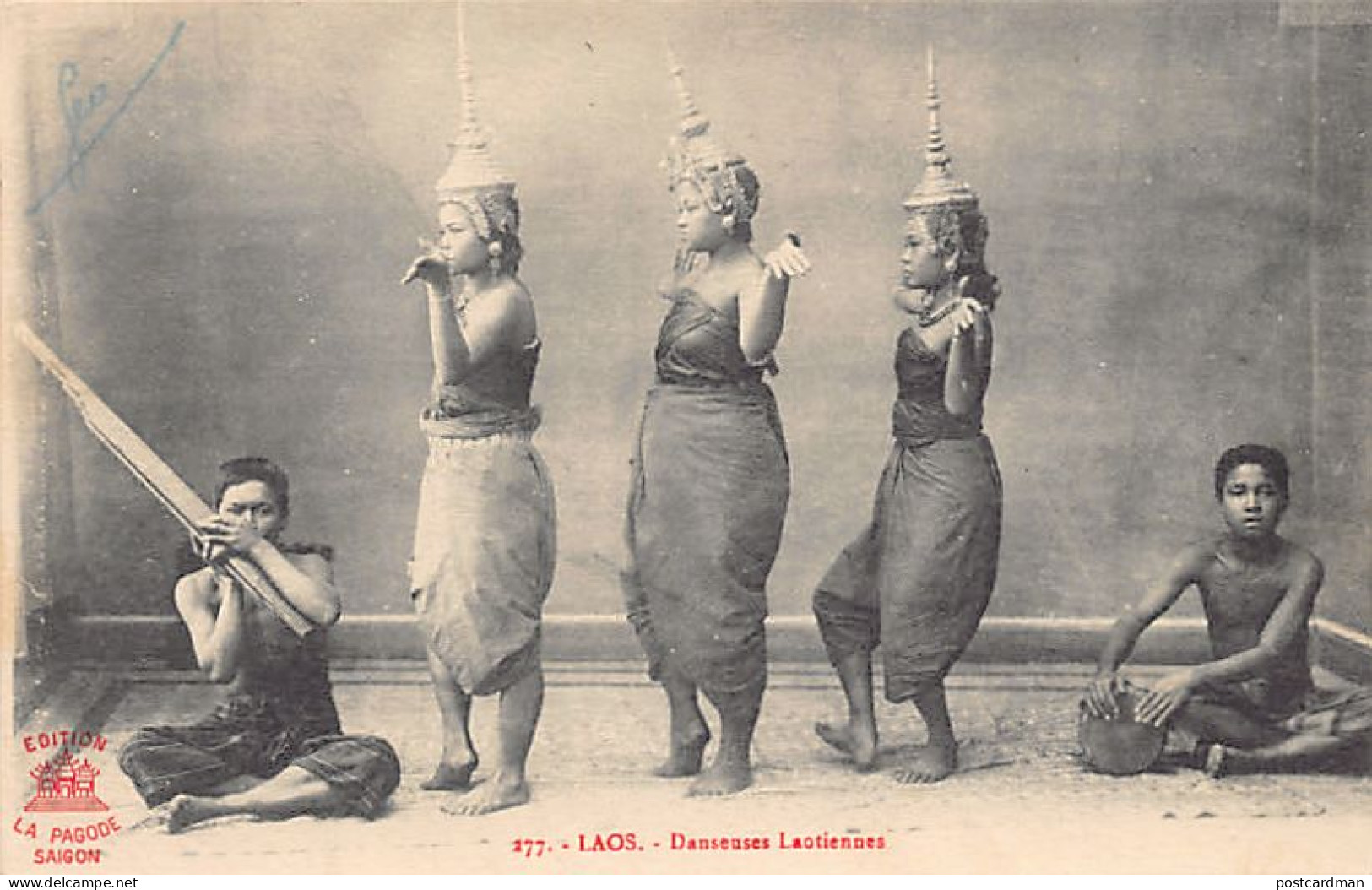 Laos - Danseuses Laotiennes - Cliché Raquez - Ed. La Pagode 177 - Laos