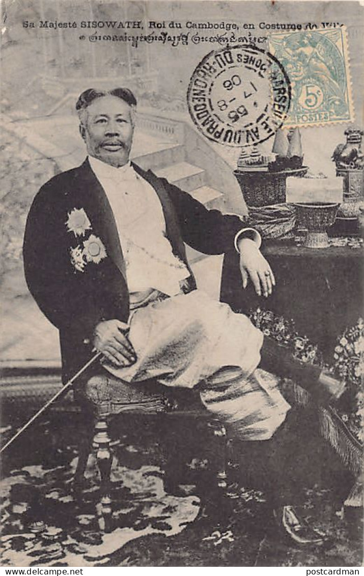 Cambodge - Sa Majesté Sisowath, Roi Du Cambodge, En Costume De Ville - Ed. P. Dieulefils  - Kambodscha