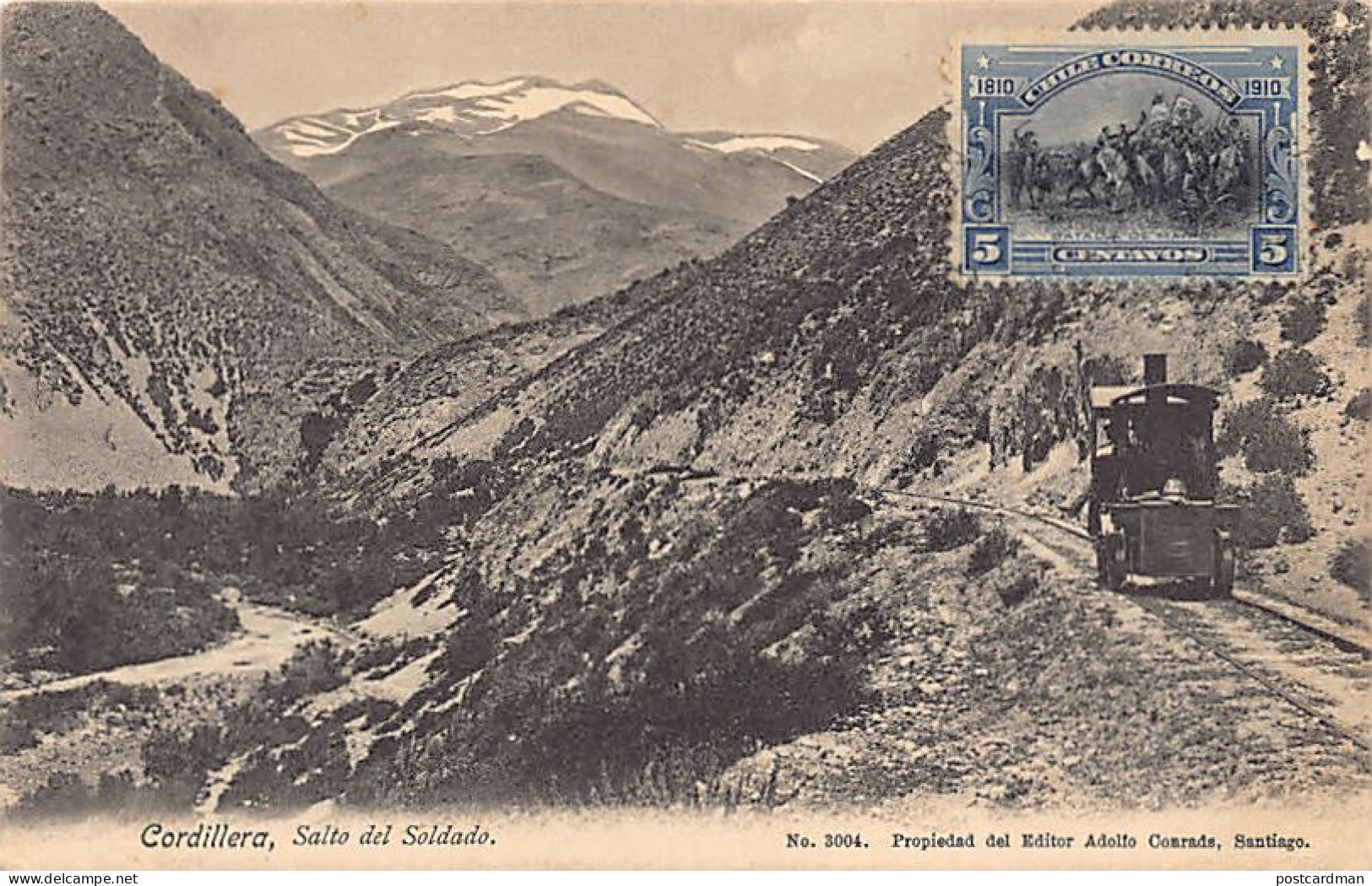 Chile - Cordillera - Salto Del Soldado - Ed. Adolfo Conrads 3004 - Chile