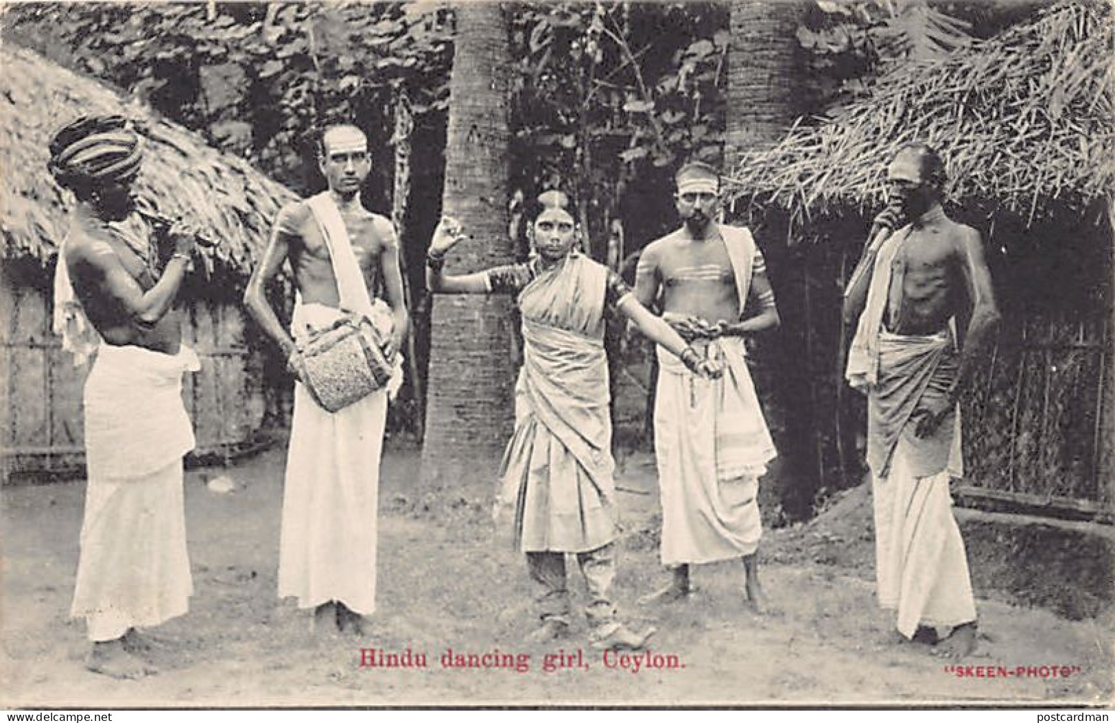 SRI LANKA - Hindu Dancing Girl - Publ. Skeen-Photo  - Sri Lanka (Ceylon)