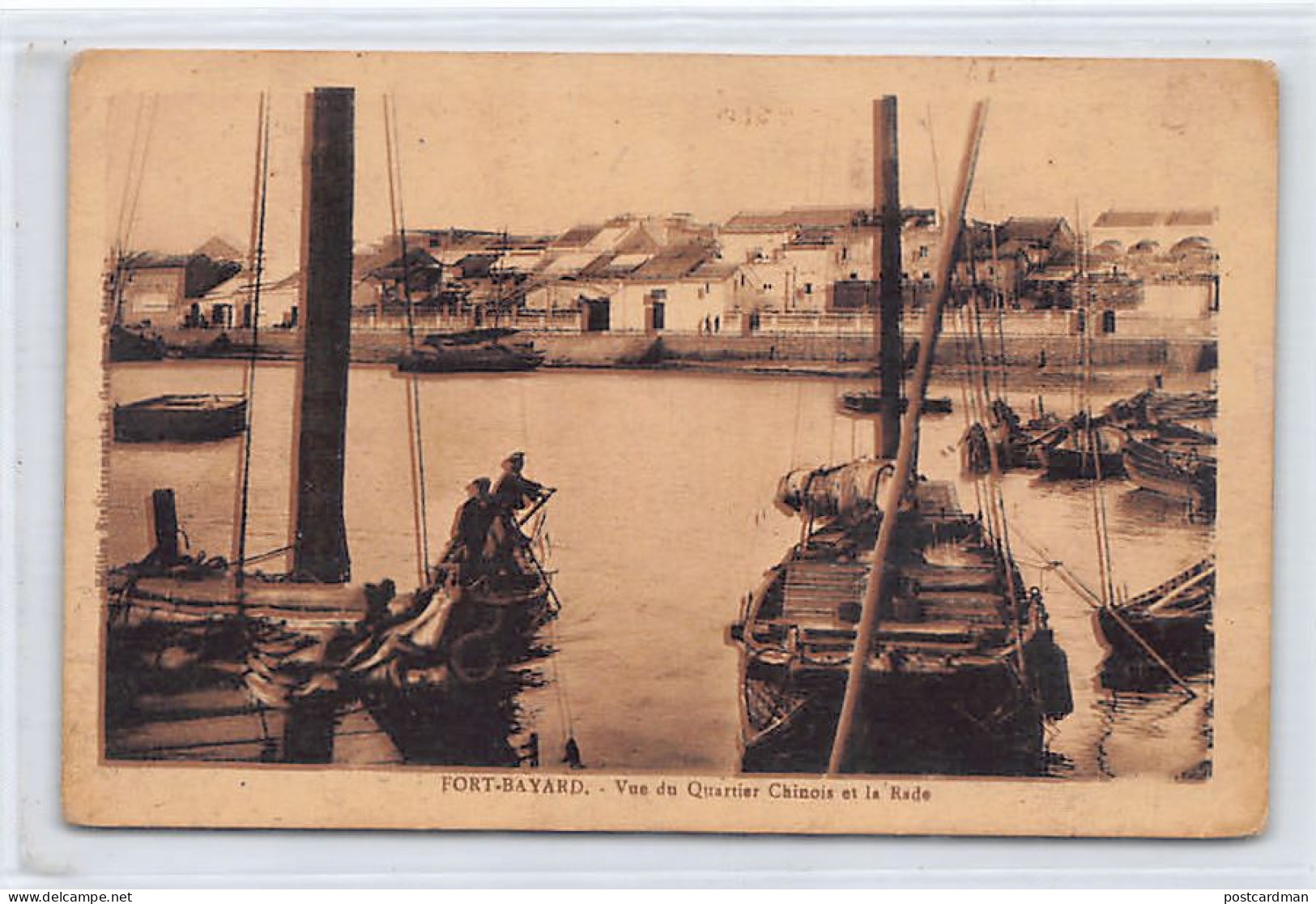 CHINA - Fort Bayard - Kouang-Tchéou-Wan (today Zhanjiang, Guangzhouwan) - View Of The Chinese Quarter And The Natural Ha - China