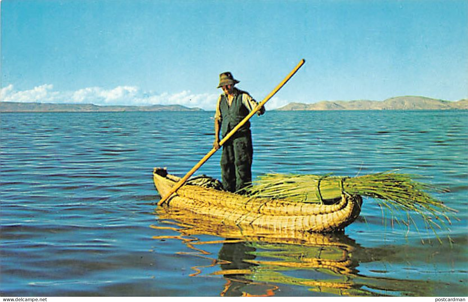 Peru - PUNO - Balsa De Totora En El Lago Titicaca - Ed. Corbacho  - Pérou
