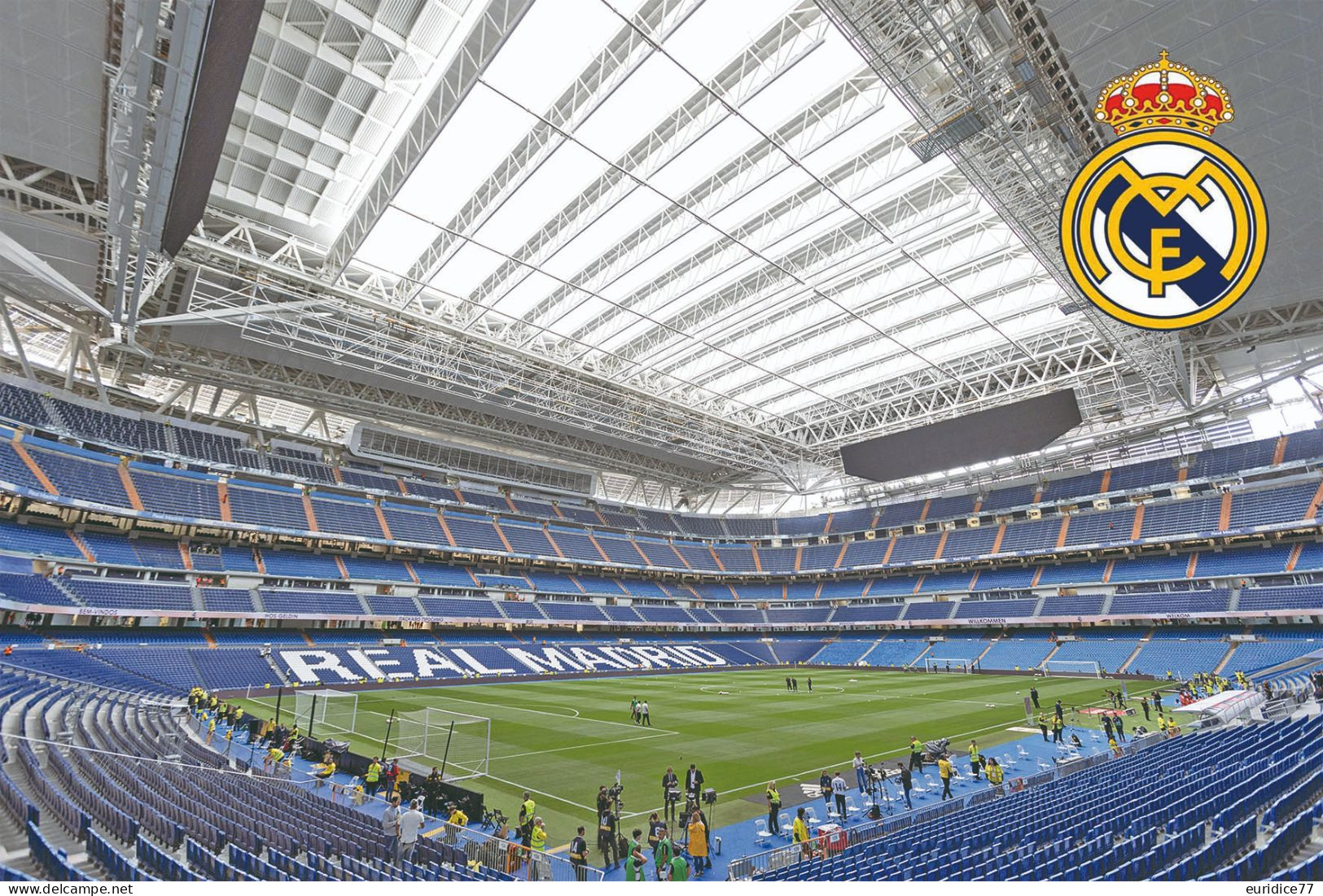 Stadium Santiago Bernabeu (Real Madrid CF) Postcard - Size: 15x10 Cm. Aprox. - Football