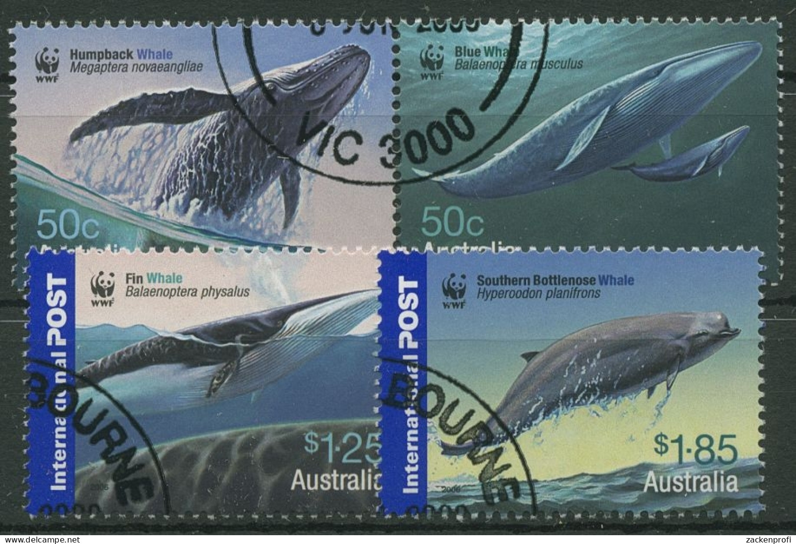 Australien 2006 WWF Naturschutz Wale 2677/80 Gestempelt - Gebraucht