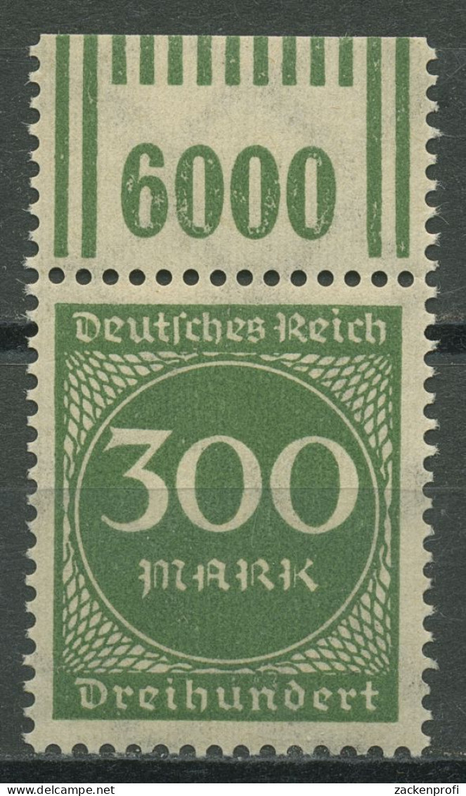 Deutsches Reich 1923 Ziffern Walzendruck Oberrand 270 W OR 2'9'2 Postfrisch - Unused Stamps