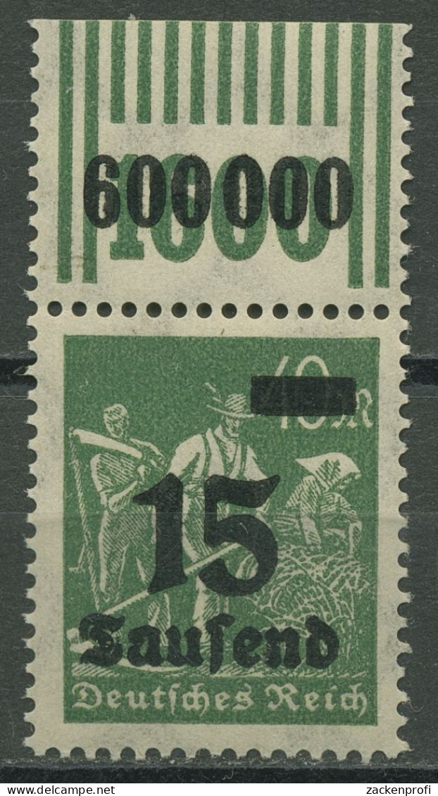 Deutsches Reich 1923 Mit Aufdruck Walze Oberrand 279 B W OR 2'9'2 Postfrisch - Nuovi