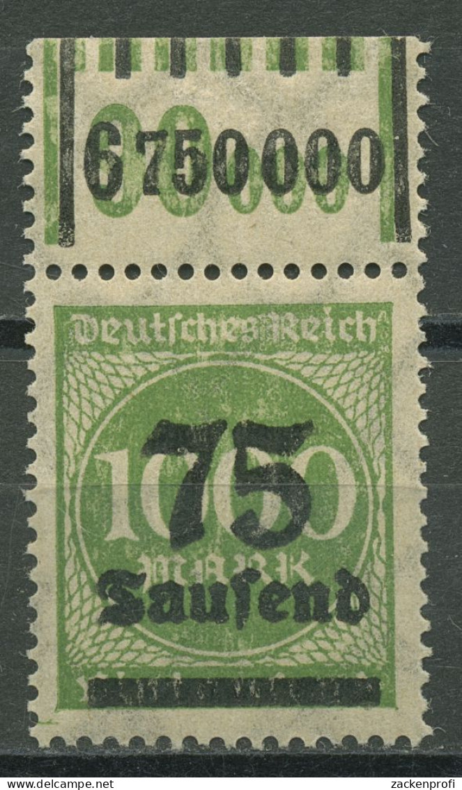 Deutsches Reich 1923 Freim. Walze Oberrand 288 I W OR 1'11'1/1'5'1 Postfrisch - Unused Stamps
