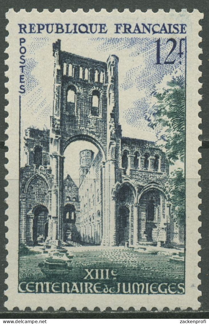 Frankreich 1954 Abtei Jumieges 1011 Postfrisch - Ongebruikt