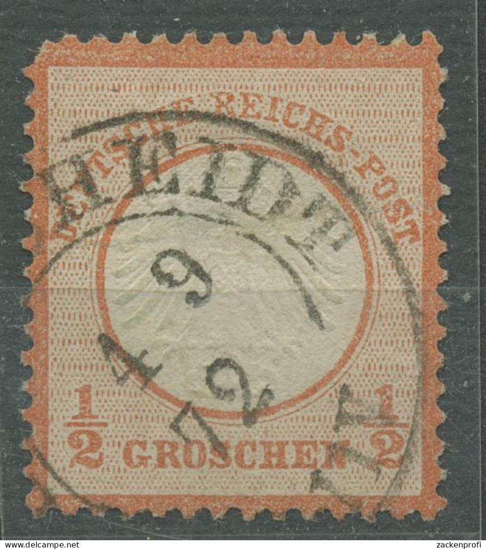 Deutsches Reich 1872 Adler Mit Kl. Brustschild 3 Gestempelt, Dünne Stelle - Gebruikt