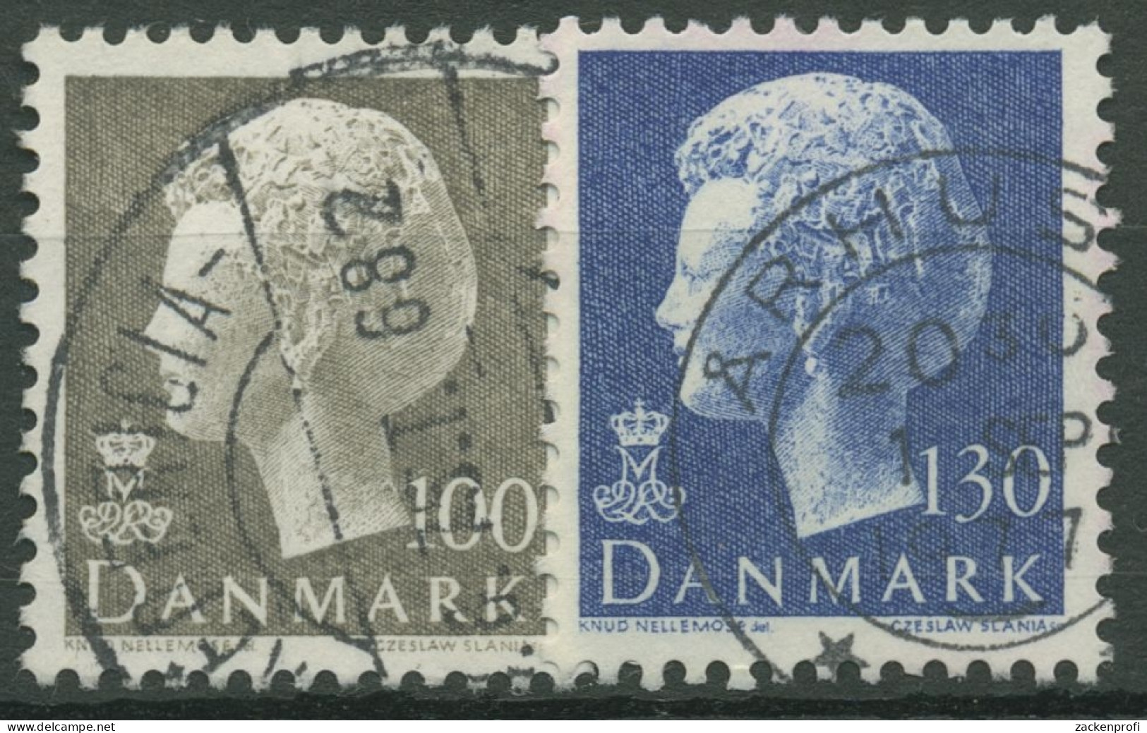 Dänemark 1975 Königin Margrethe II. 584/85 Gestempelt - Oblitérés