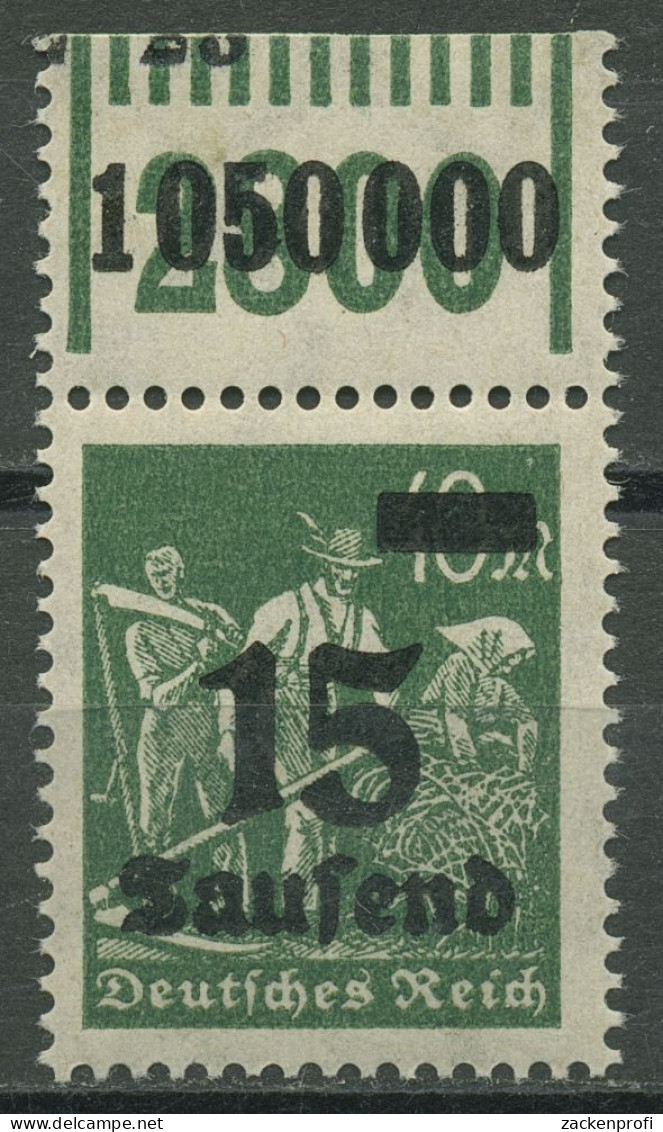 Deutsches Reich 1923 Mit Aufdruck Walze Oberrand 279 B W OR 1'11'1 Postfrisch - Nuovi
